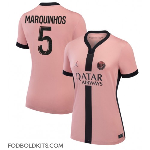 Paris Saint-Germain Marquinhos #5 Tredjetrøje Dame 2024-25 Kortærmet